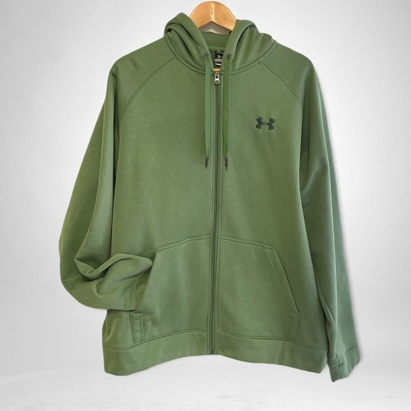 Under Armour Full Zip Jacket Fleece Lined Hood - Picture 1 of 14